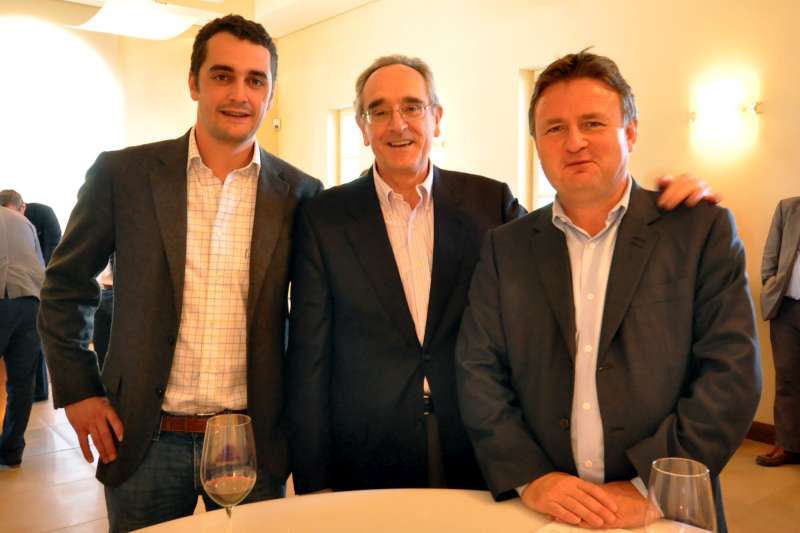  Stephen with Olivier and Jean-Claude Berrouet at Petrus